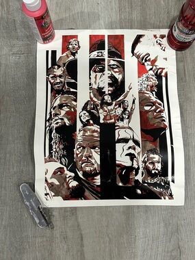 WWE Wrestlemania 31 print poster by Rob Schamberger! Used!